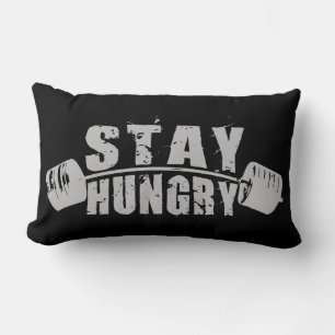 Stay Hungry - Bodybuilding Workout Motivational Lumbar Cushion