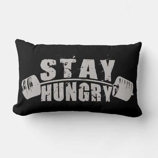 Stay Hungry - Bodybuilding Workout Motivational Lumbar Cushion (Front)