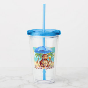 Stay hydrated acrylic tumbler