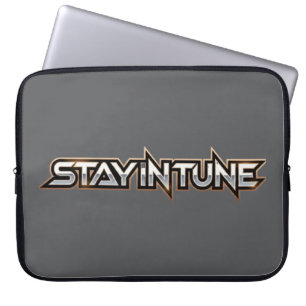 Stay in Tune - text Laptop Sleeve