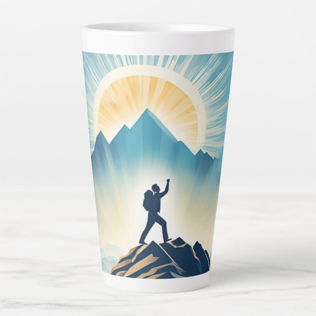 Stay Inspired – Motivational & Uplifting Designs Latte Mug (Front)