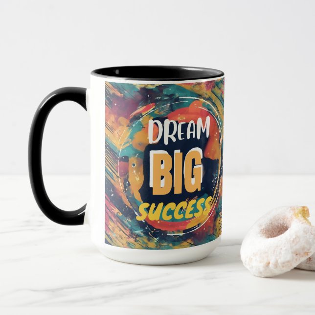 Stay Inspired – Motivational & Uplifting Designs Mug (With Donut)
