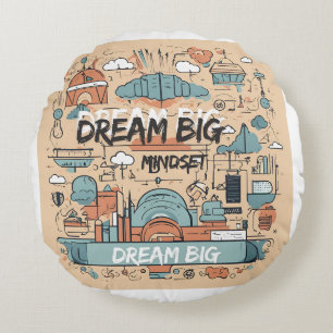 Stay Inspired – Motivational & Uplifting Designs Round Cushion