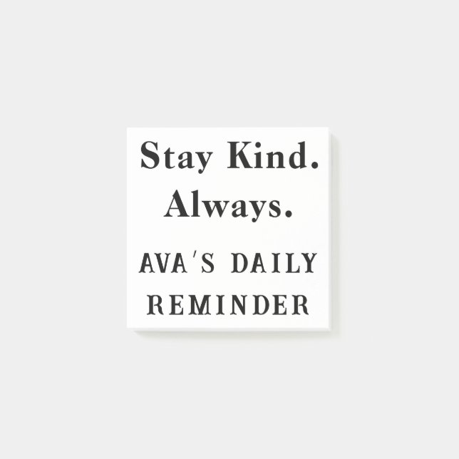 Stay Kind Always – Custom Motivational Sticky Note (Front)