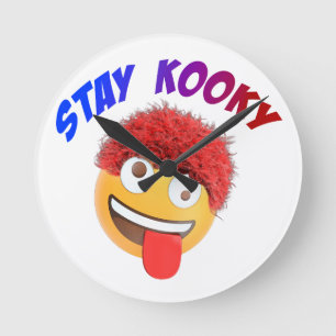 Stay Kooky Round Clock