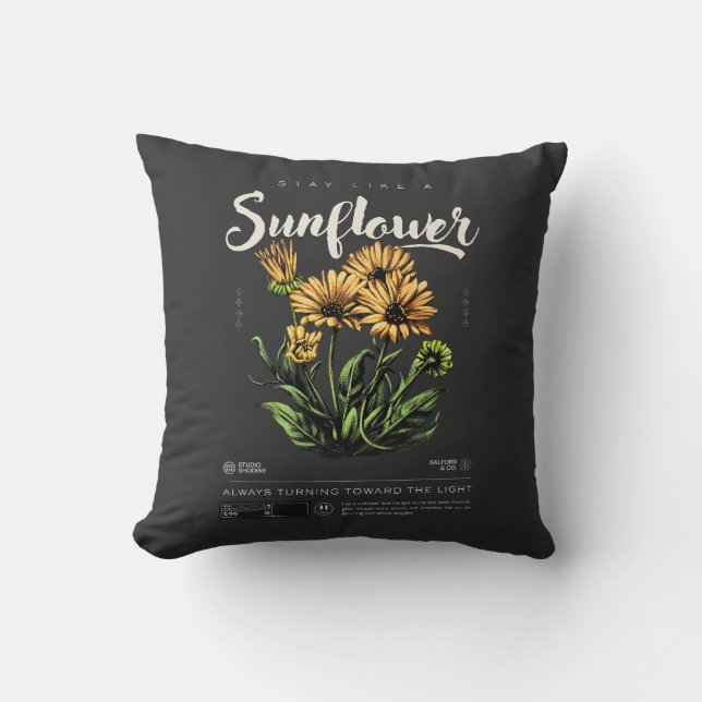 Stay Like a Sunflower Cushion (Front)