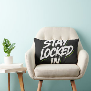 Stay Locked In Gym Motivation Design – Focus Disci Lumbar Cushion