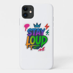 Stay Loud Graffiti Neon Artwork Case-Mate iPhone Case