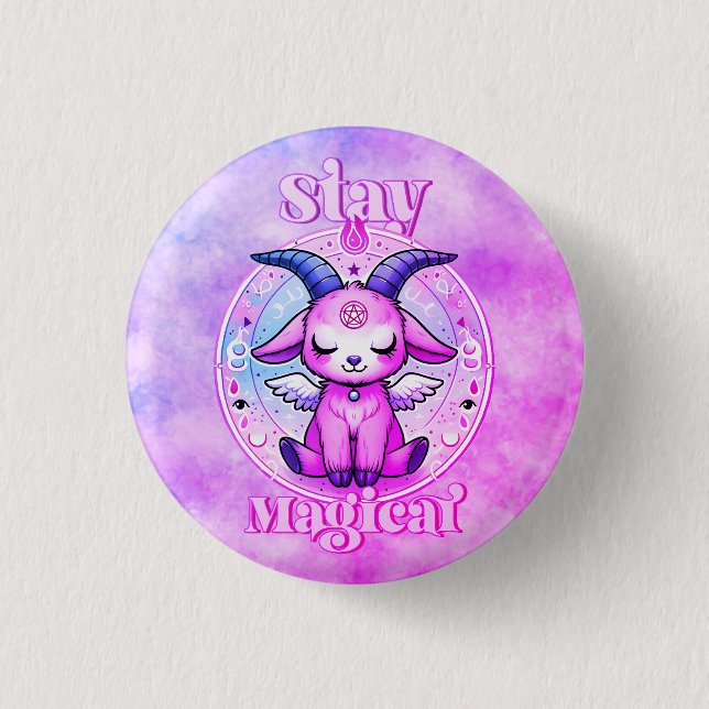 Stay magical 3 cm round badge (Front)