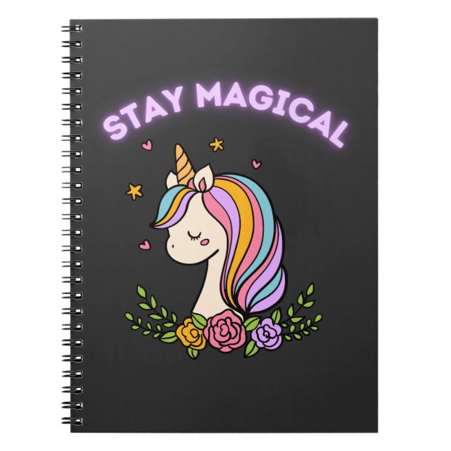 Stay Magical Unicorn    Notebook (Front)