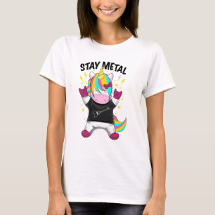 Stay metal unicorn T-Shirt