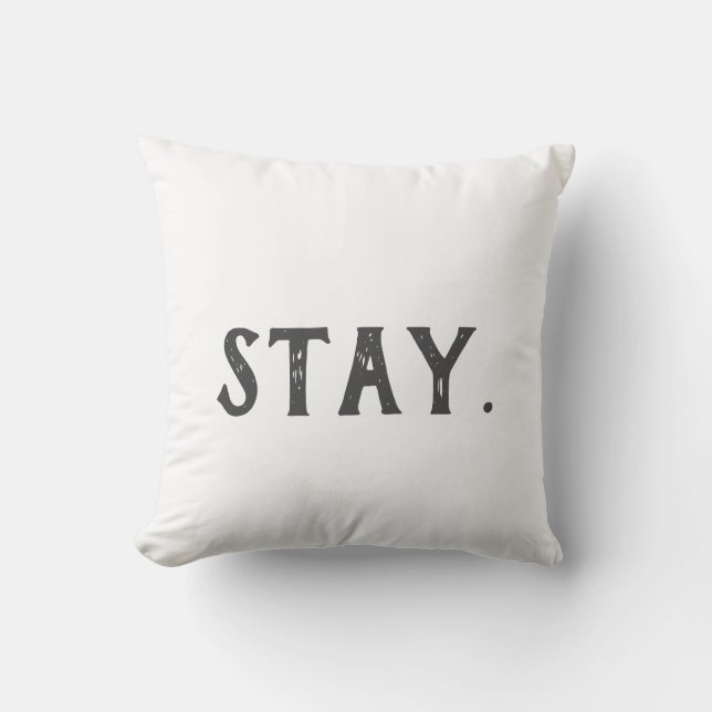 "Stay" Modern Minimalist Cushion (Front)