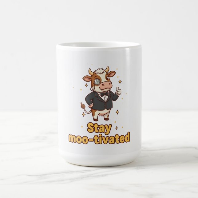 Stay Motivated Cow Mug (Center)