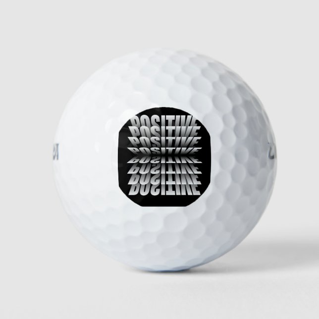 Stay Optimistic and Positive to Golf Balls (Front)