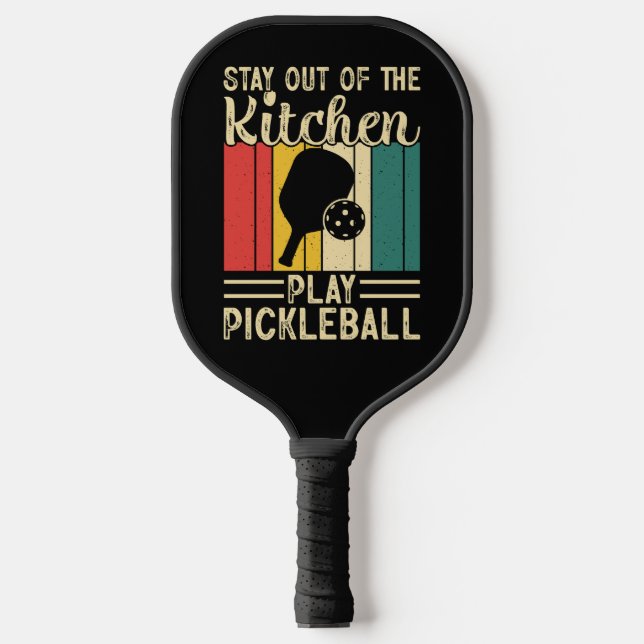 Stay Out Kitchen Vertical Stripe Paddle (Front)