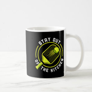 Stay out of the kitchen pickleball paddle coffee mug