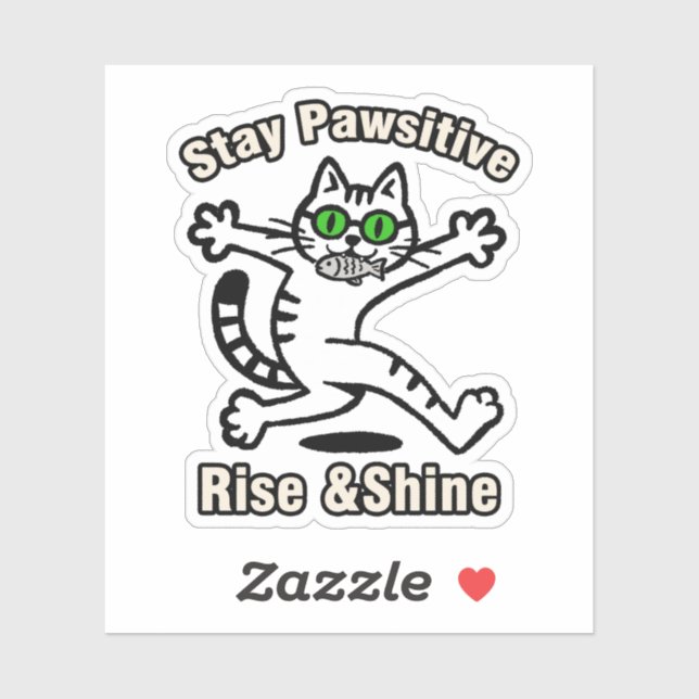 Stay Pawsitive Cat (Sheet)