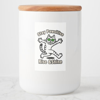 Stay Pawsitive Cat Food Label