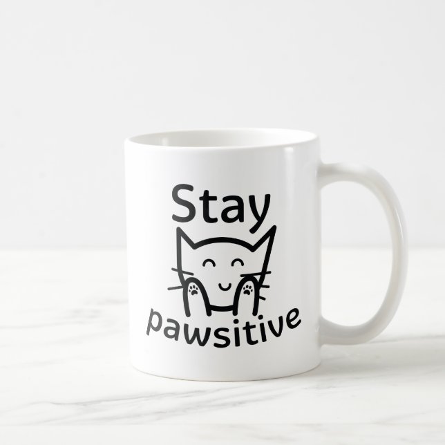 Stay Pawsitive Coffee Mug (Right)