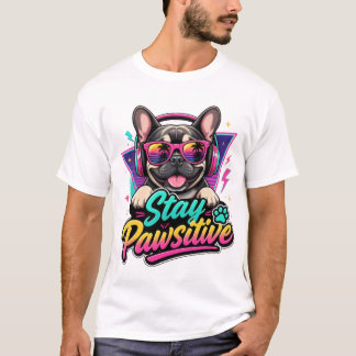Stay Pawsitive French Bulldog T-Shirt