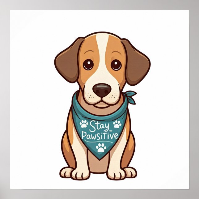 Stay Pawsitive Poster (Front)