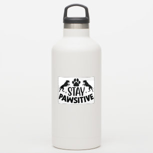 stay pawsitive sticker