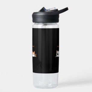 Stay pawsitive water bottle