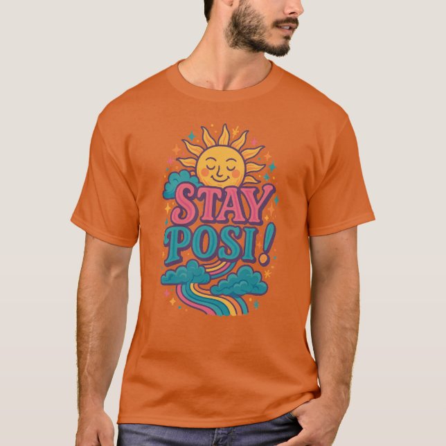 Stay Posi! Cute Sun Tee (Front)