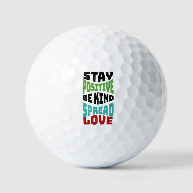 Stay Positive Golf Balls (Front)