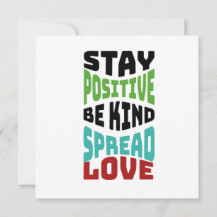 Stay Positive Invitation