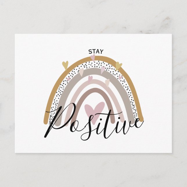 stay positive postcard (Front)