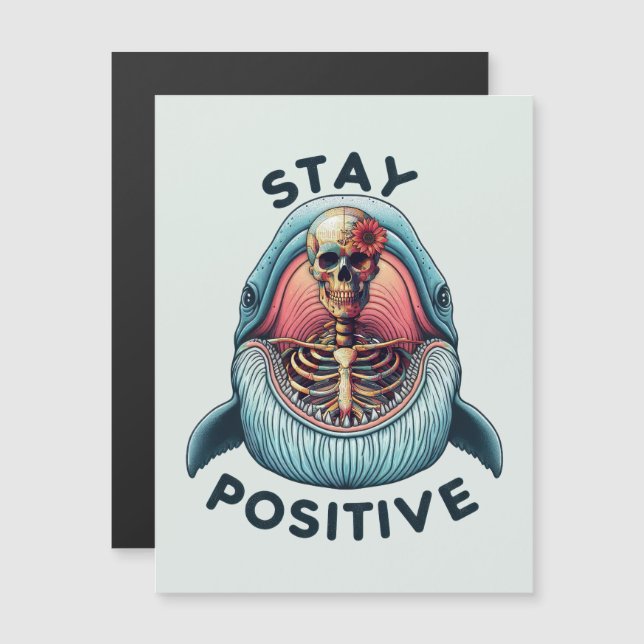 Stay Positive - Skeleton and Whale (Front/Back)