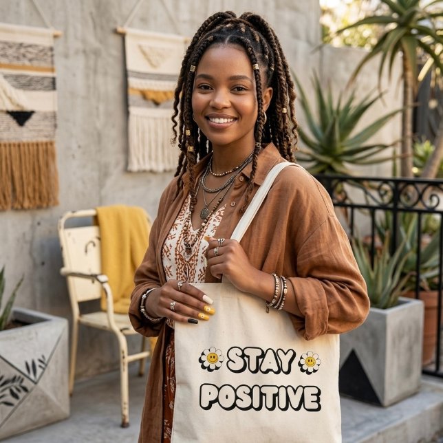 Stay Positive Tote Bag (Creator Uploaded)