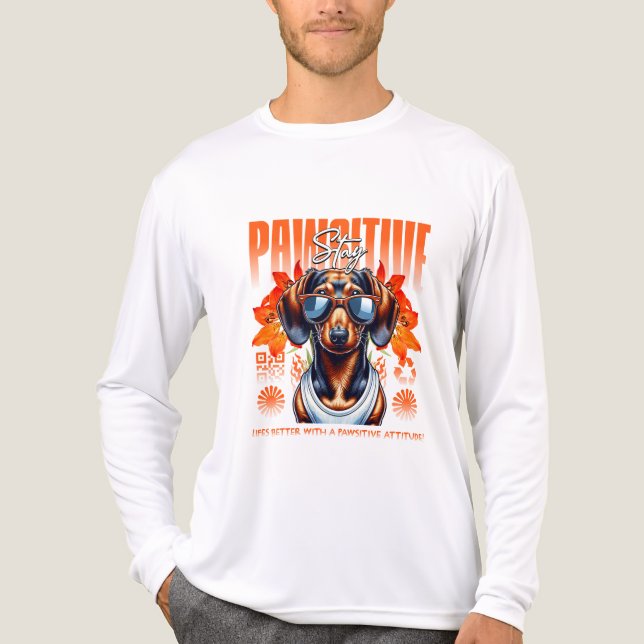 stay positive  Tri-Blend shirt (Front)