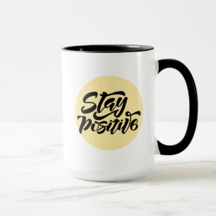 Stay Positive Yellow Mug