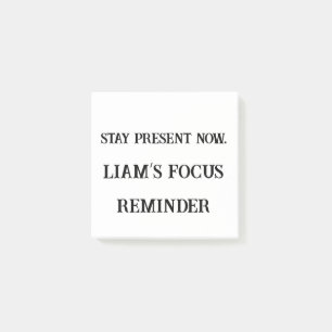 Stay Present Now – Custom Mindfulness Sticky Note