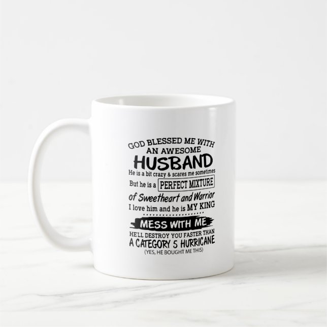 Stay Protected with Your Warrior Husband Coffee Mug (Left)