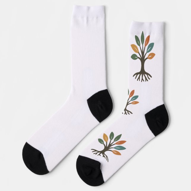 Stay Rooted Cozy Tee Socks (Left)