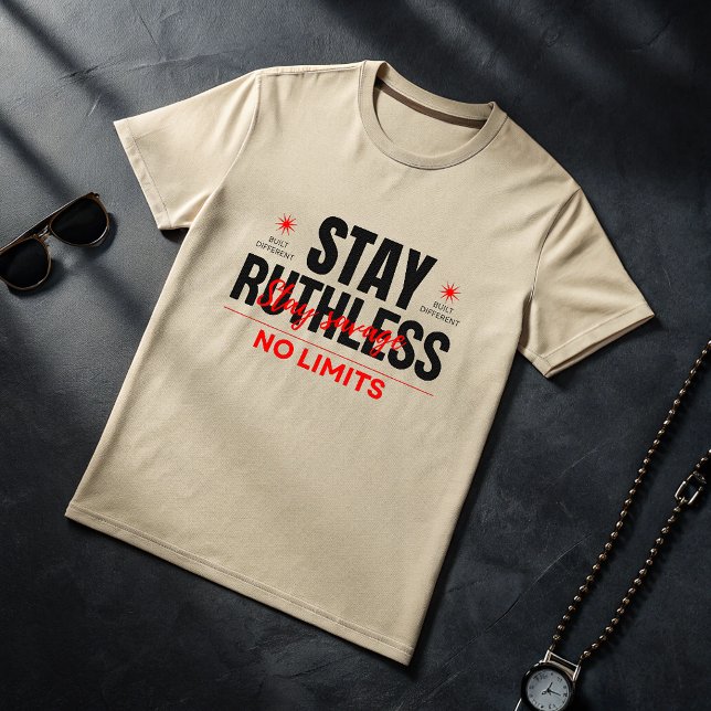 Stay Ruthless No Limits T-Shirt | Savage Alpha Gym (Creator Uploaded)