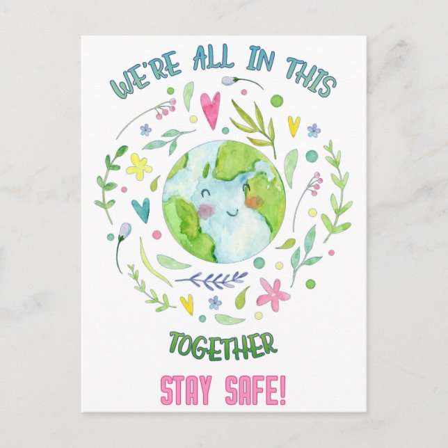 Stay Safe! Postcard (Front)