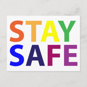 stay safe postcard - send it to a friend