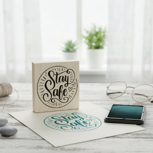 Stay Safe Rubber Stamp