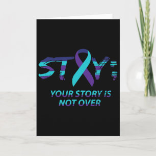 Stay Semicolon Suicide Awareness Mental Health  Card
