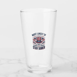 Stay Sober Patriotic Vintage Fireworks Shirt Desig Glass