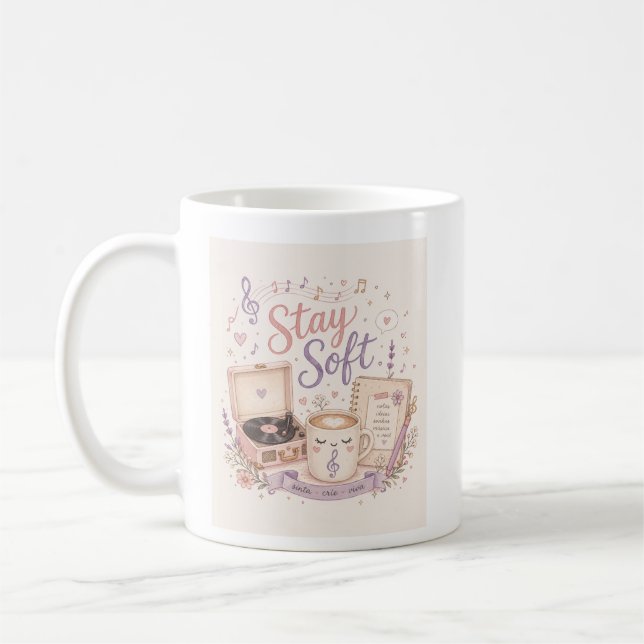 Stay Soft Music Lover Mug (Left)