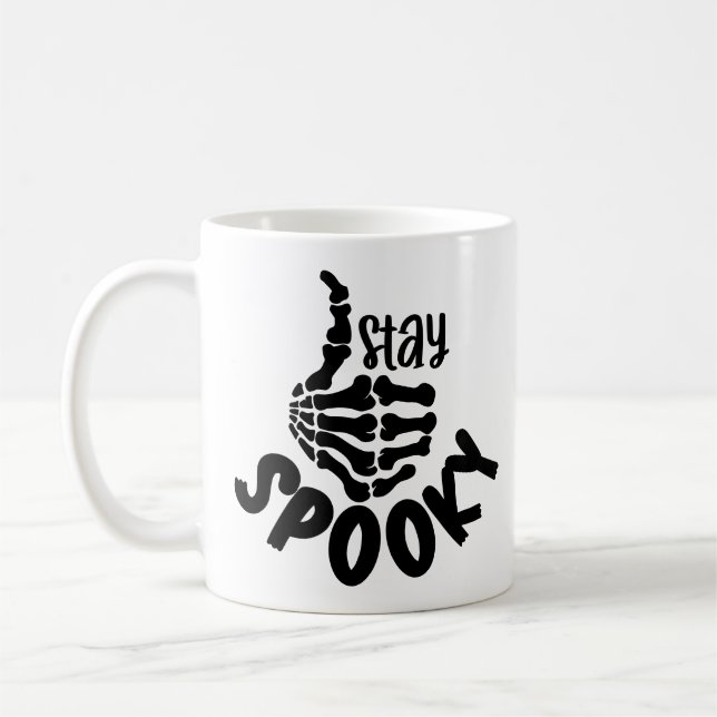 Stay Spooky Funny Halloween Coffee Mug (Left)