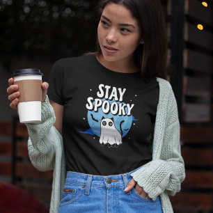 Stay Spooky Ghost Cat T-Shirt