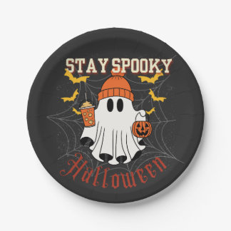 Stay Spooky Ghost Halloween  Paper Plate