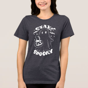 Stay Spooky Ghost Tri-Blend Shirt