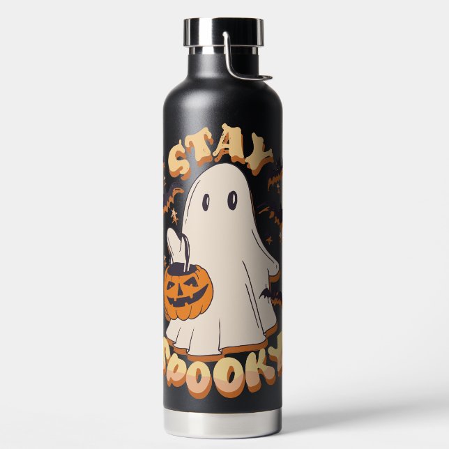 Stay Spooky Ghost Water Bottle (Left)